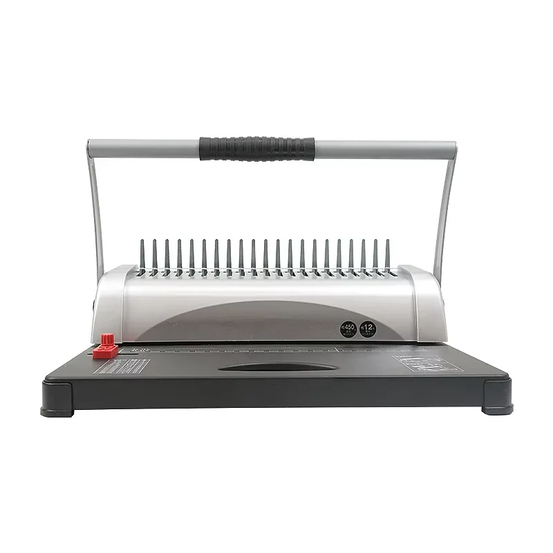 21 Hole Spiral Binding Machine Manual Metal Holes Comb Book Binder for A4 Document Book Binding Holes Comb Book Binder Machine