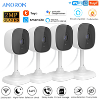 Amorom 1080P Wifi IP Surveillance Camera Pet Baby Home Video Monitor Two-Way Talk Night Vision Camera Ios Android IP Camera