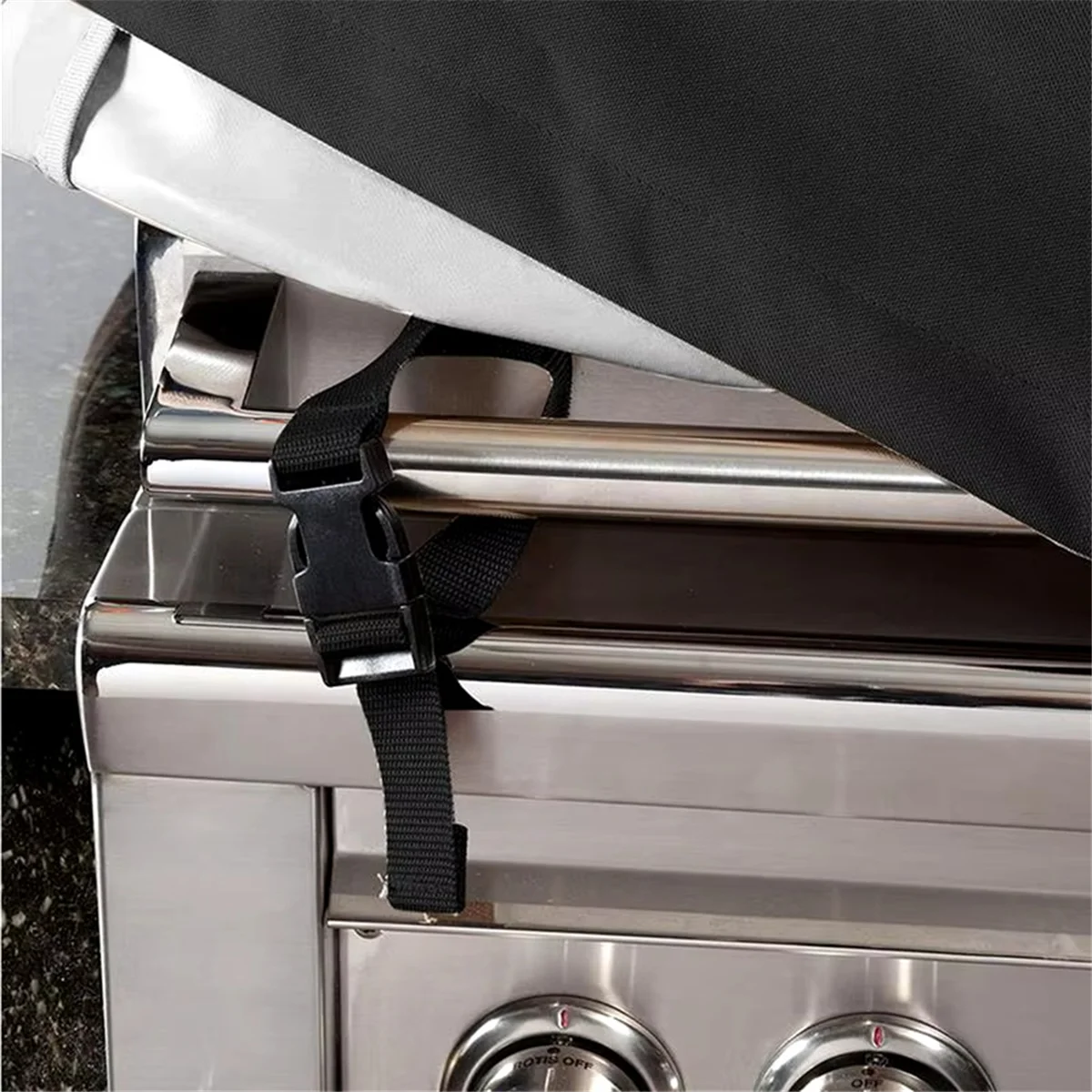 Quality! Waterproof Windproof Grill Covers for Built-in Barbecue Grill Top with Waterproof Coating Outdoor BBQ Grill Top Protect