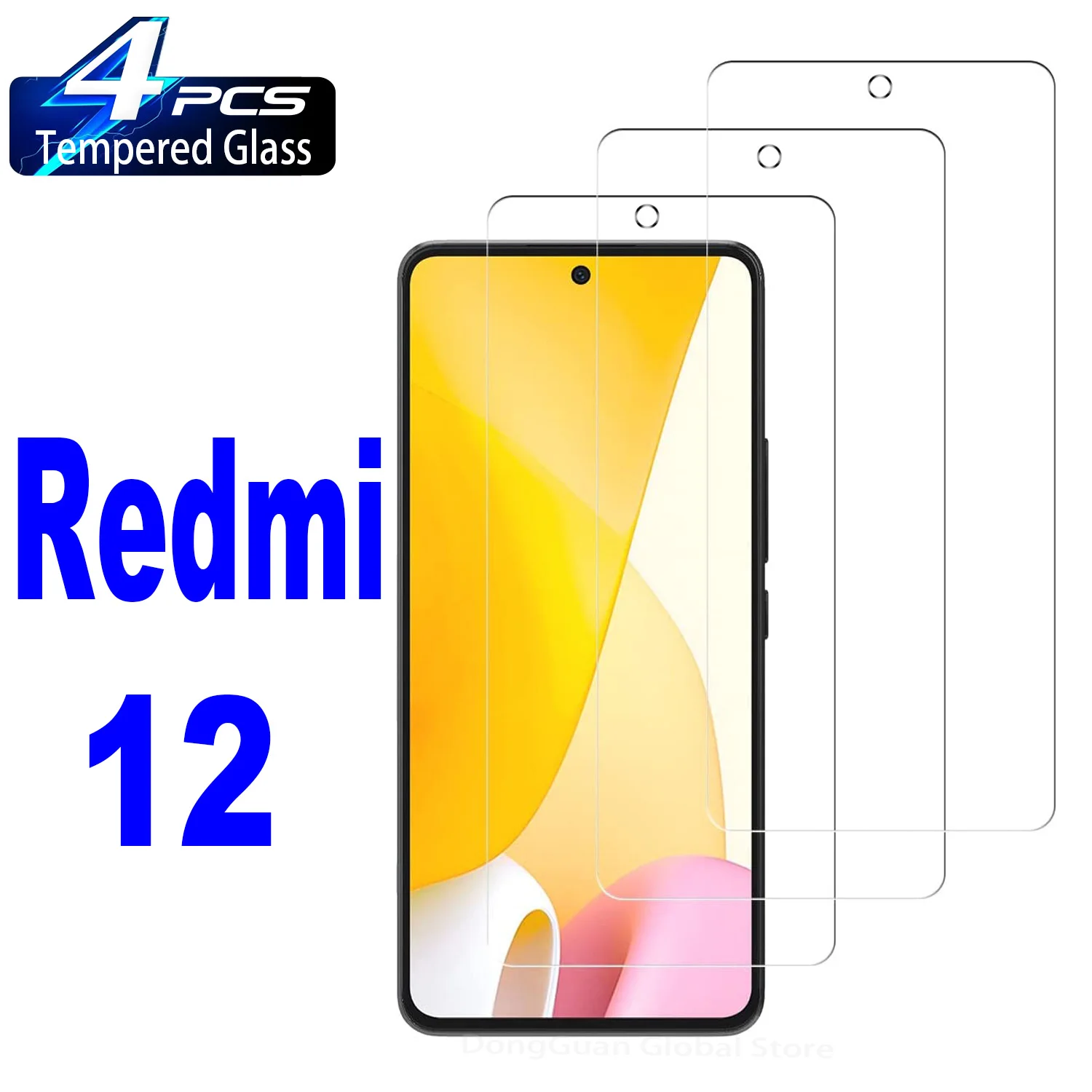 For Xiaomi Redmi 12 Tempered Glass Screen Protector Glass Film