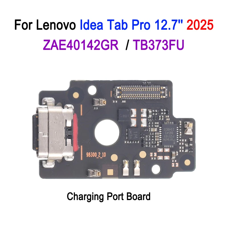 Charging Port Board For Lenovo Idea Tab Pro 12.7'' 2025, TB373FU / ZAE40142GR, Repair Replacement Part