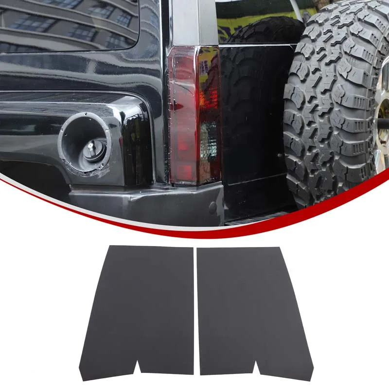 

For Hummer H3 2005-2009 TPU black car headlight rear headlight film decorative sticker car exterior protection accessories