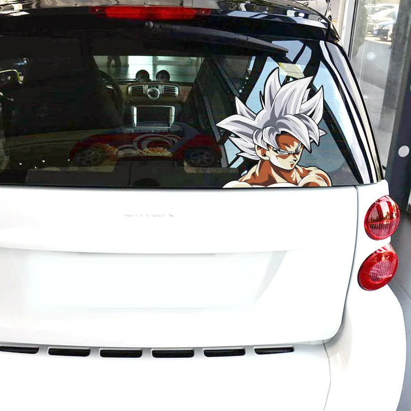 Dragon Ball Goku Creative Anime Cartoon Motorcycle Car Stickers Figure Cute Reflective Crash Glass Bogie Stickers Toys Gift