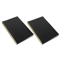 Blank Horizontal Ledger Book 2 Pack PP Cover for Financial Records Inventory Budget and Expense Planner 4