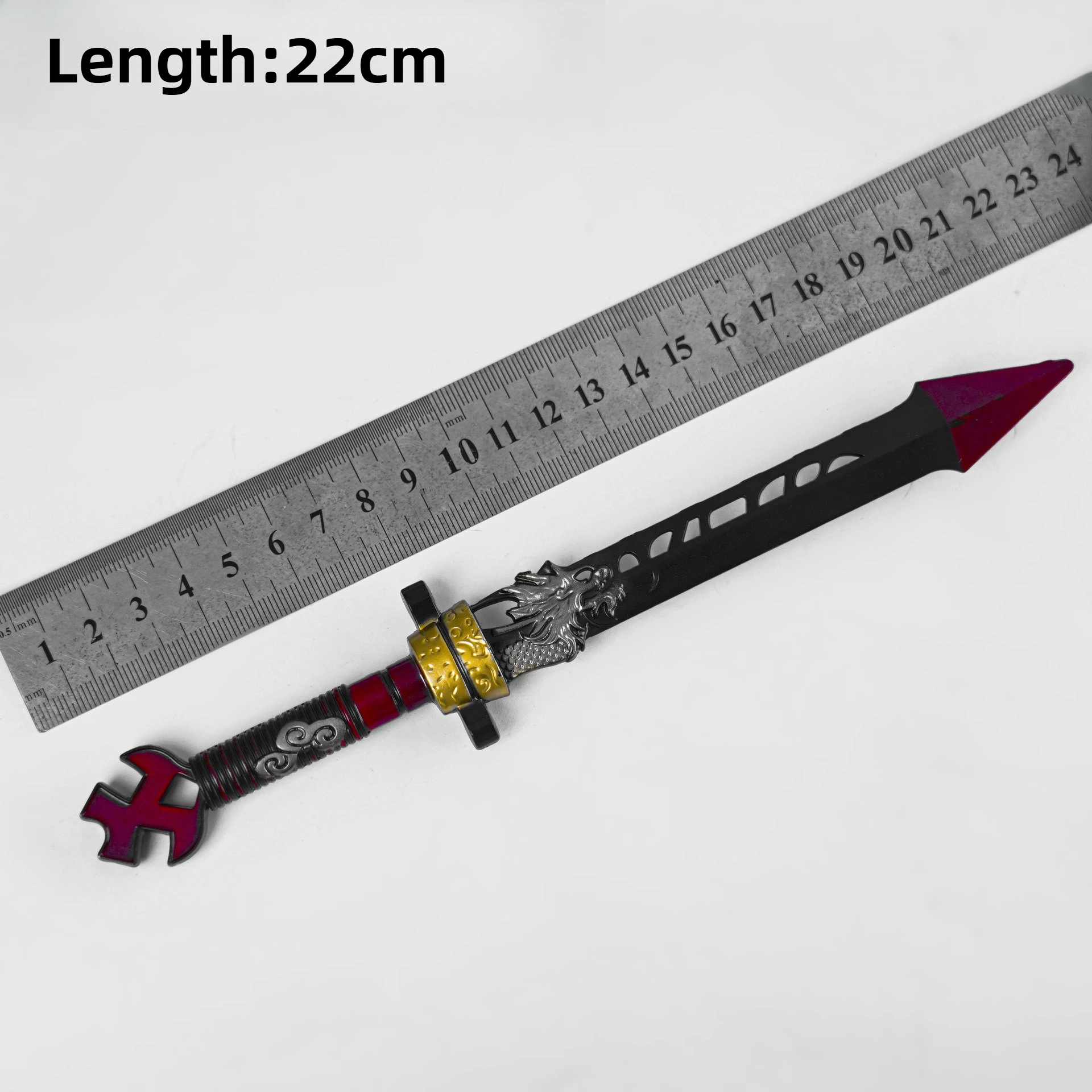 22cm delta force jogo periférico dragão fang faca armas modelo cosplay adereços artesanato desktop ornamentos colecionáveis menino brinquedo presente