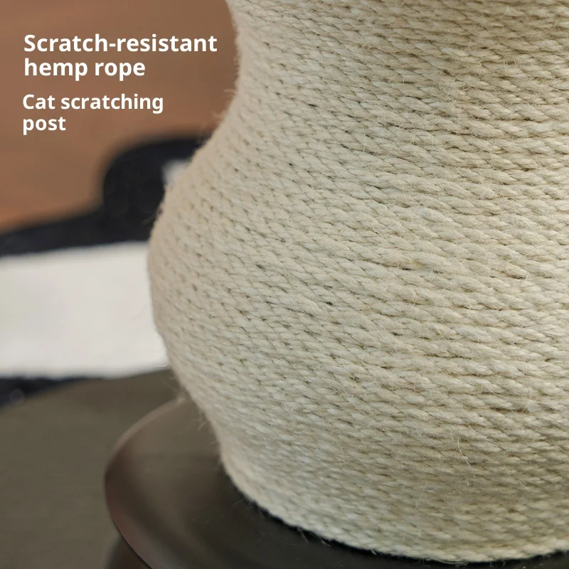 Árbol rascador nórdico para gatos de interior con cama y sisal - imagen 2