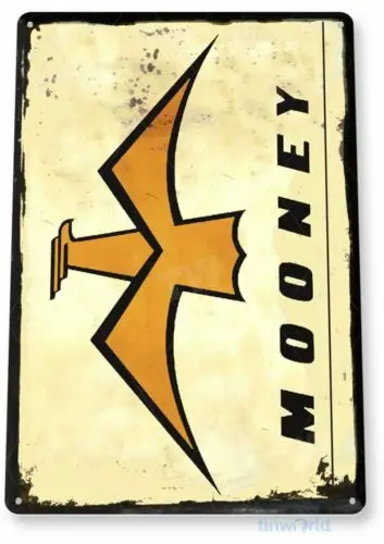 MOONEY  AVIATION MOTOR OIL 11 X 8  TIN SIGN AVIATION AIRPLANE AIRCRAFT RETRO