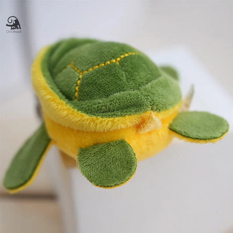 Cute Cartoon Turtle Keychain Anti-Lost Keyring Children Kawaii Stuffed Animal Doll Bag Pendant Decoration Akcesoria Prezenty