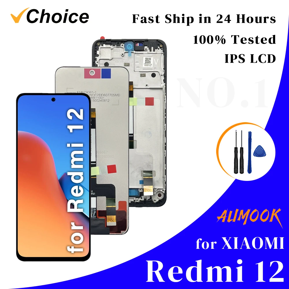 Xiaomi Redmi 12 LCD Screen with Touch Digitizer
