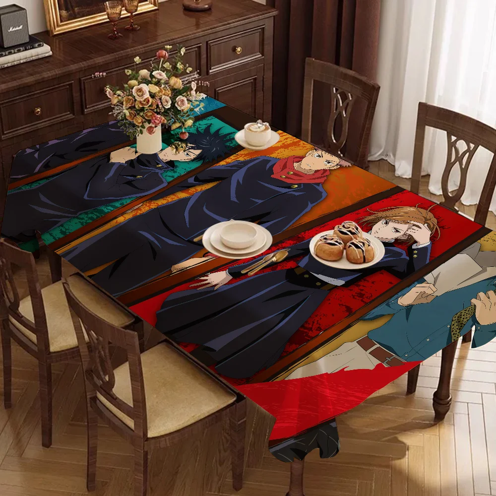 Desk Setup Wallpaper - Jujutsu Kaisen Tablecloth Birthday Party Wedding