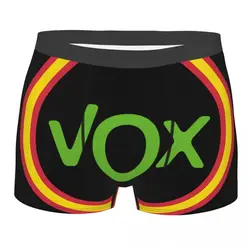 Flag Of Spain Vox Underwear Men Breathable Spanish Political Party Boxer Briefs Shorts Panties Soft Sexy Underpants For Homme