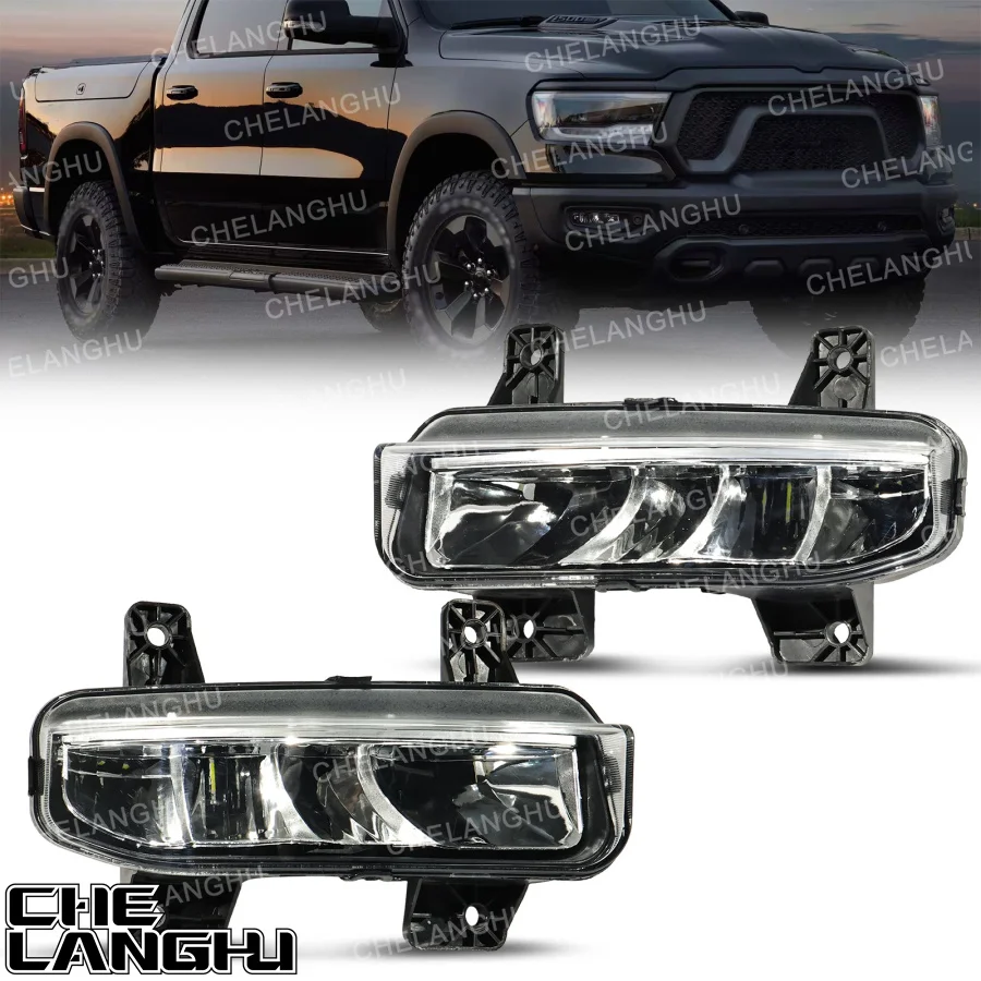 

For Dodge Ram 1500 2020 2021 2022 2023 2024 Front Bumper LED Fog Light Lamp Car 68477195AB/CH2592164 68477196AB/CH2593164