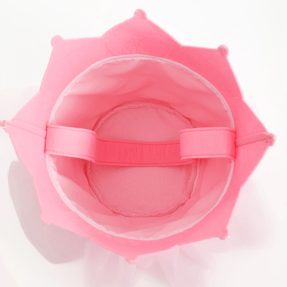 Prinzessinnenkrone-Tutu-Halloween-Tasche für Kinder, Süßigkeiten- oder Süßsack, Feen-Geschenktasche, Filz-Partydekoration für Zuhause – Detail 4