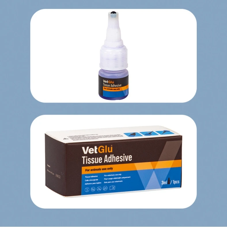 الحيوان البيطري الغراء الأنسجة لاصق الجرح إغلاق الجلد الجراحية لاصق #2