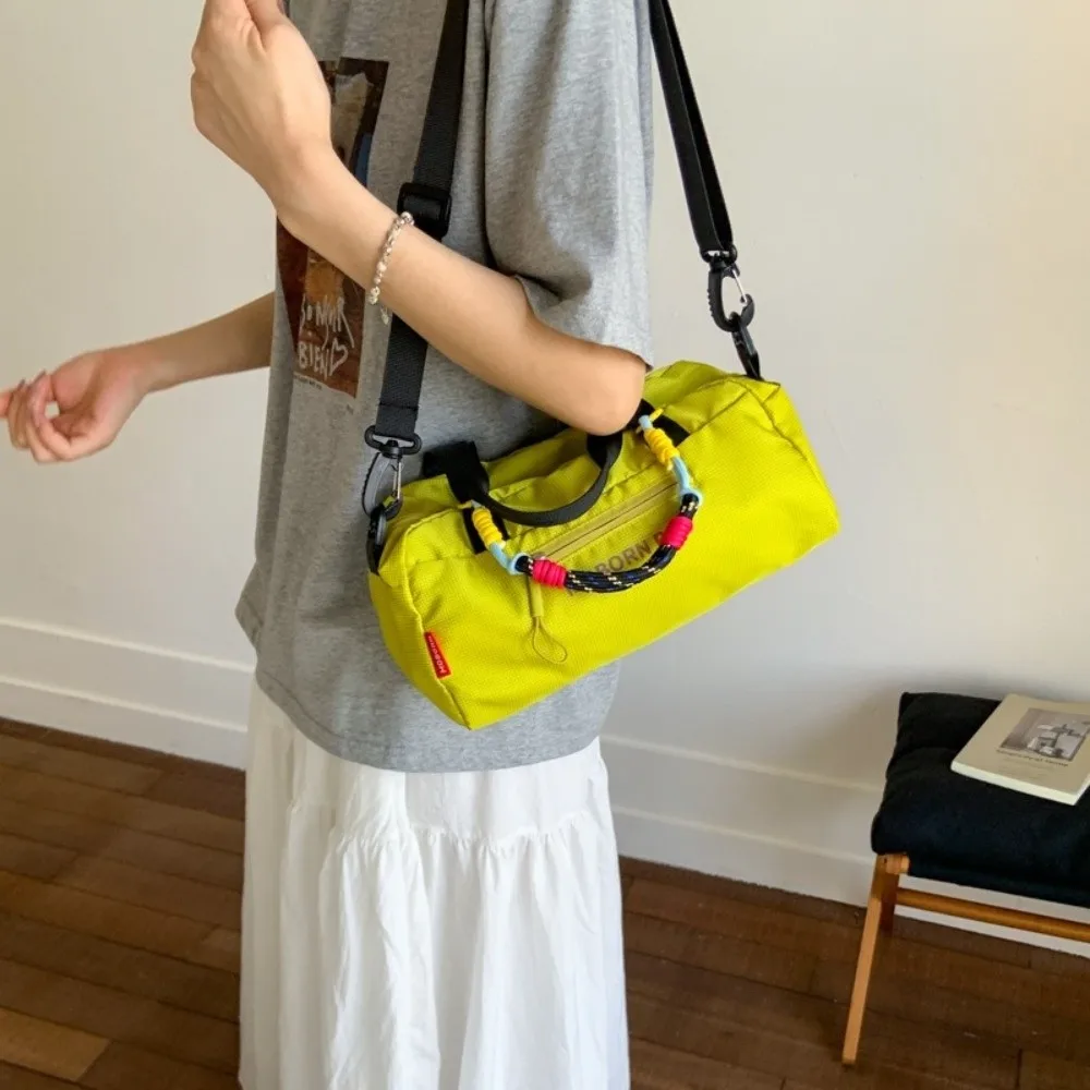 

Simple Lightweight Bowling Bag Large Capacity Leisure Nylon Crossbody Bag Casual Adjustable Strap Women's Handbags Outdoor