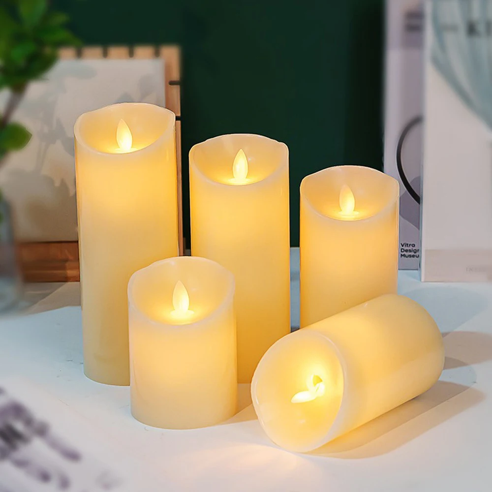 LED Electronic Candle Head With Remote Swing AAA Battery Suitable For Christmas Decoration LED Lights For Quick Delivery