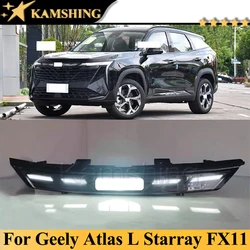 Kamshing LED Daytime Running Light DRL For Geely Atlas L Starray FX11 2023 Front Grill Light Front Position Light