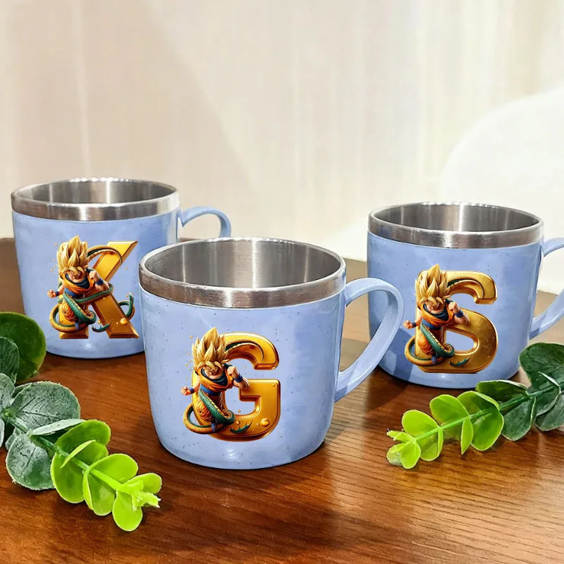 

Dragon Ball Figures Water Cup Cartoon Anime Stainless Steel Cups Handle Coffee Milk Mug Tea Drink Water Bottle Home Gift 2026