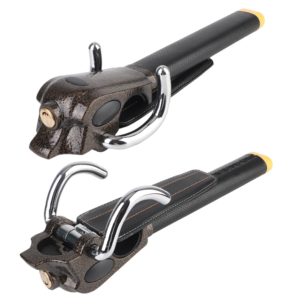 자동차 RV 트럭 트레일러 스티어링 휠 도난 방지 잠금 보호 T-락 자동차 액세서리 보안 잠금 장치 자동차 스티어링