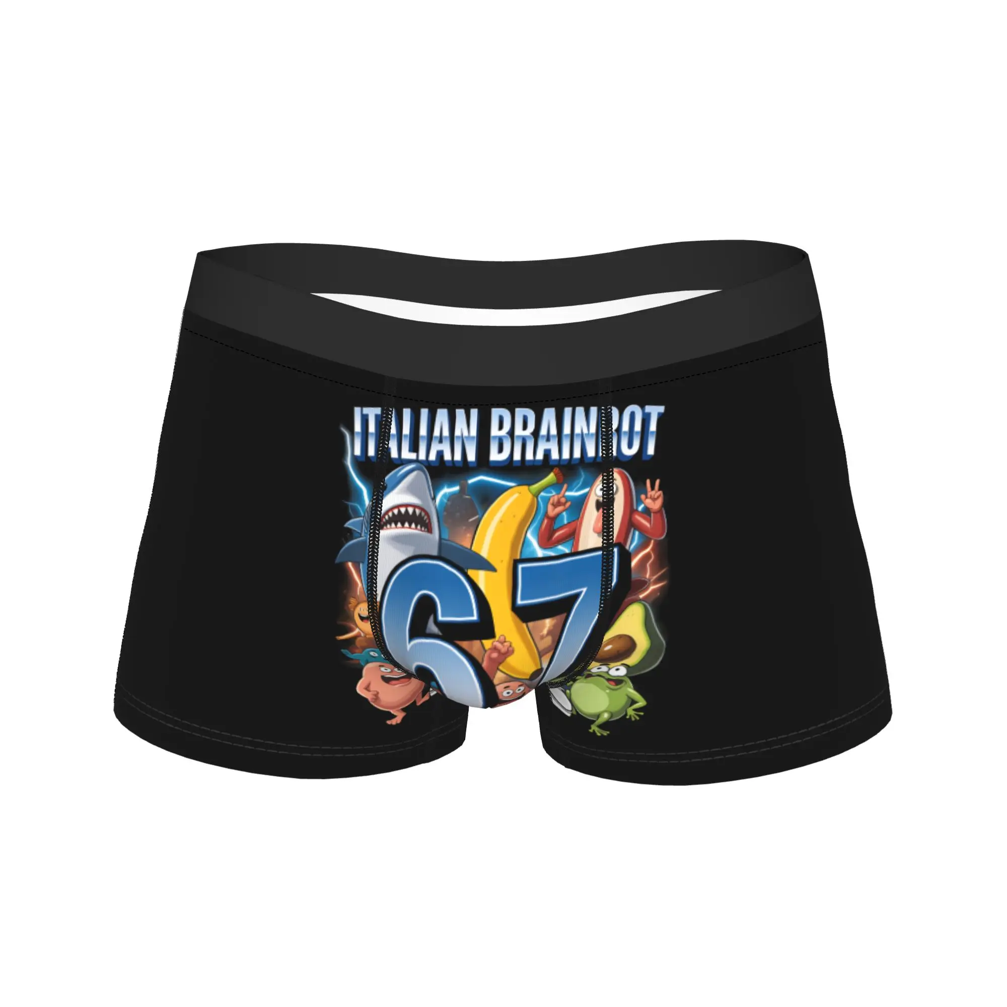 

Funny Sixty Seven Brainrot Italian Underwear Design Trunk Hot Sale Male Panties Classic Shorts Briefs Gift