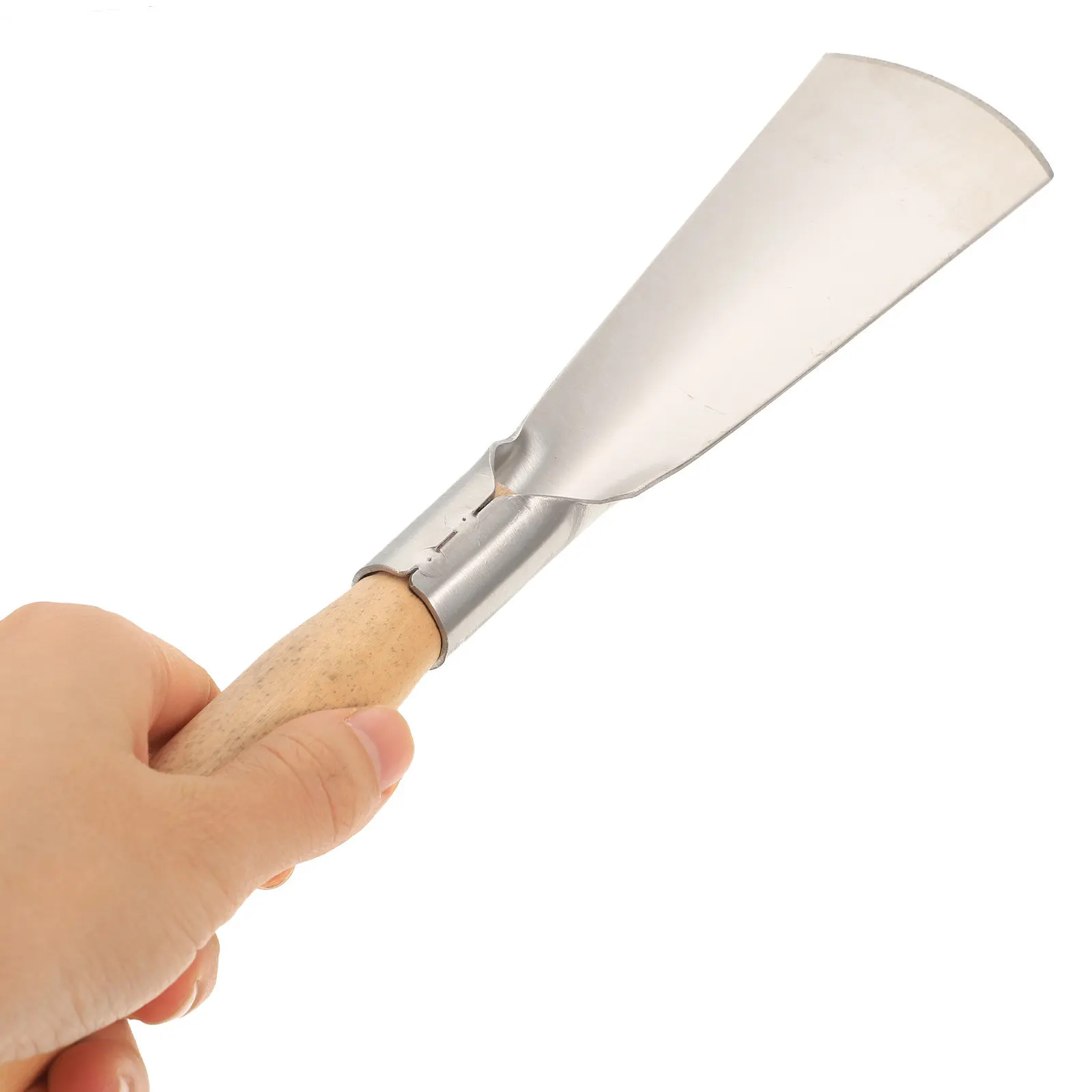 

Набор из 2 садовых совков с деревянными ручками, из нержавеющей стали, для пересадки, копания, культивации и рыхления почвы