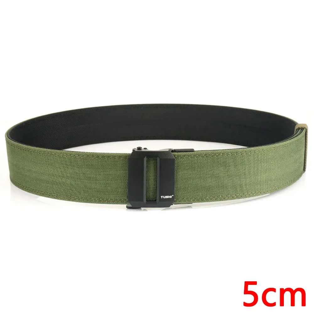 TUSHI Brand 5cm Wide Functional Wind Hanging Gun Shooting Training Belt Men's Versatile Workwear Casual Nylon Automatic Buckle
