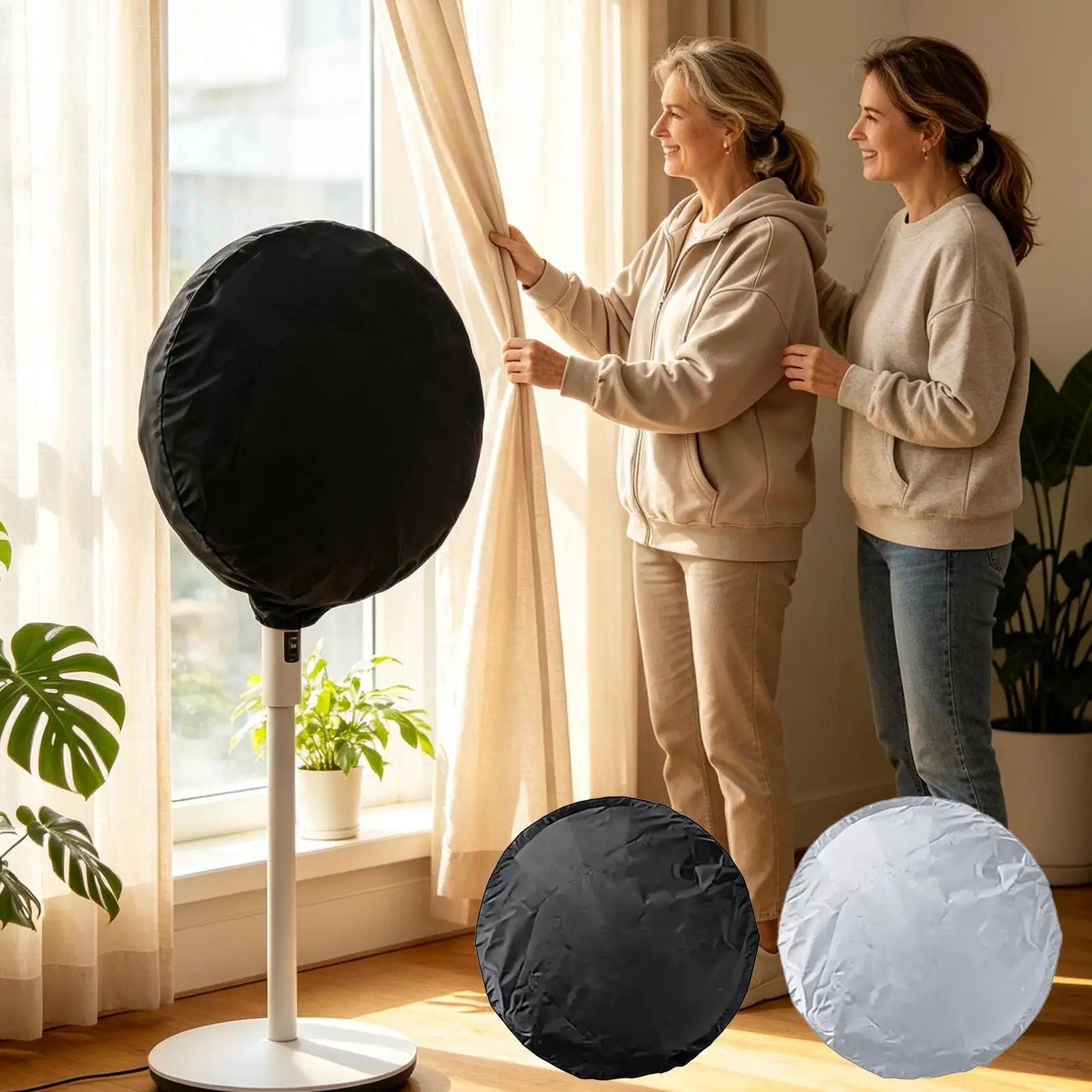 Fan Covers 2 Pack Dustproof Washable Drawstring Storage Bag 18 Inch Floor Wall Fan Protective Sleeve for Home Bedroom Apartment
