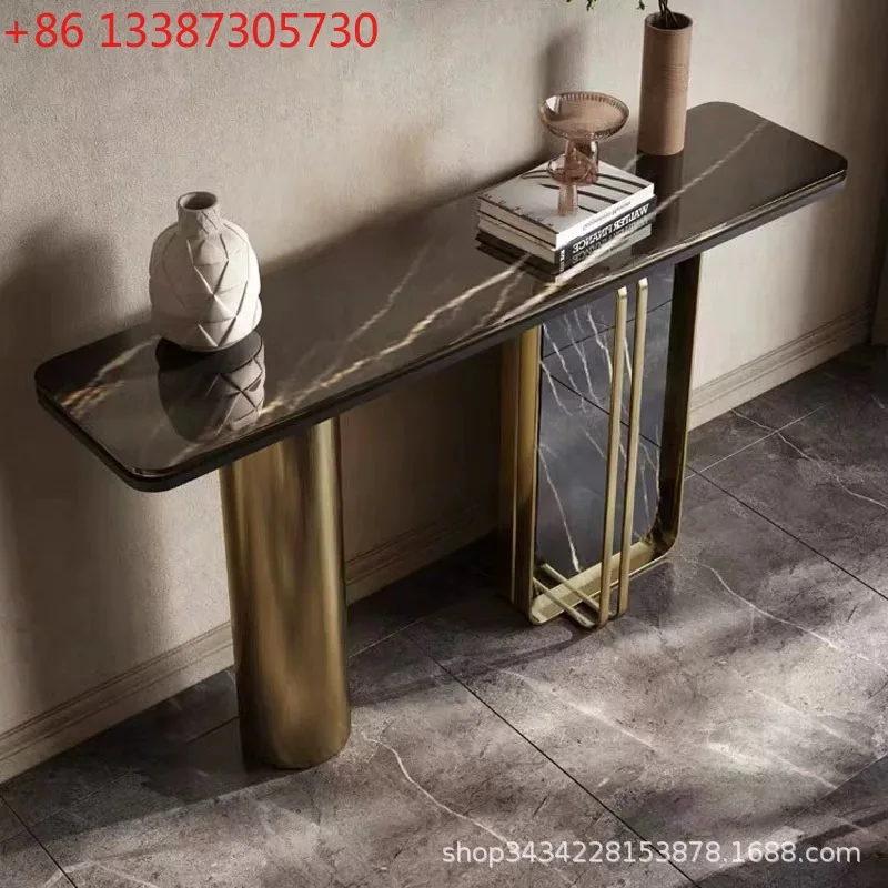 

Итальянский прикроватный столик, лёгкая роскошь, с видом на изголовье кровати, ультратонкий, декоративный прикроватный столик