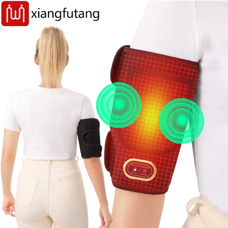 

Arm Heating Massage Pad 3 Temperature & Vibration Settings Electric Heated Wrap for Arm Elbow Wrist Foot Leg Knee Pain Relief