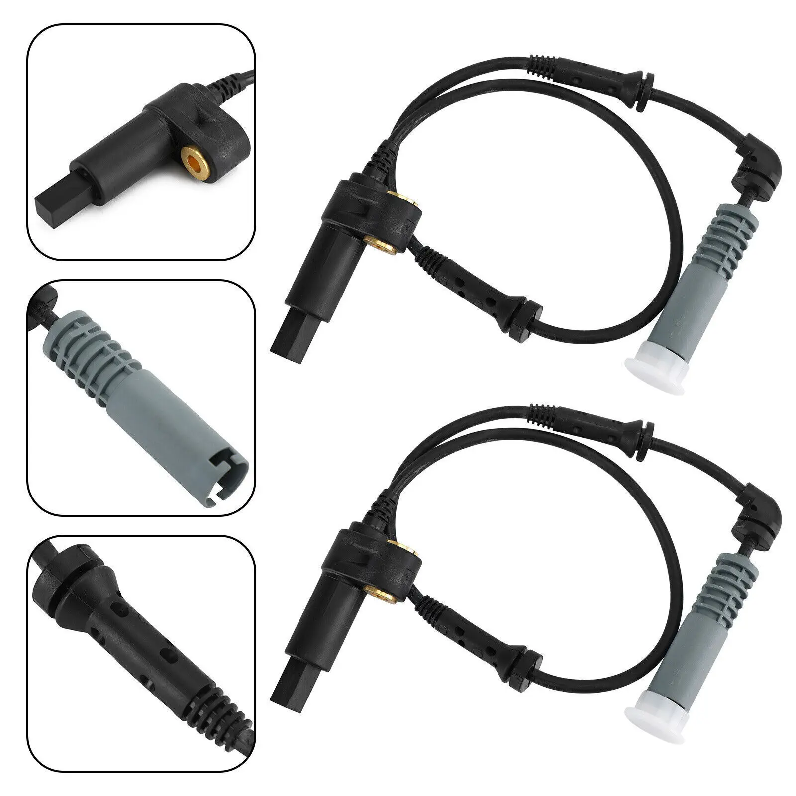 2-piece front L/R ABS speed sensor 34521164651 suitable for BMW E46 323i 325i 328i M3 SG U4-