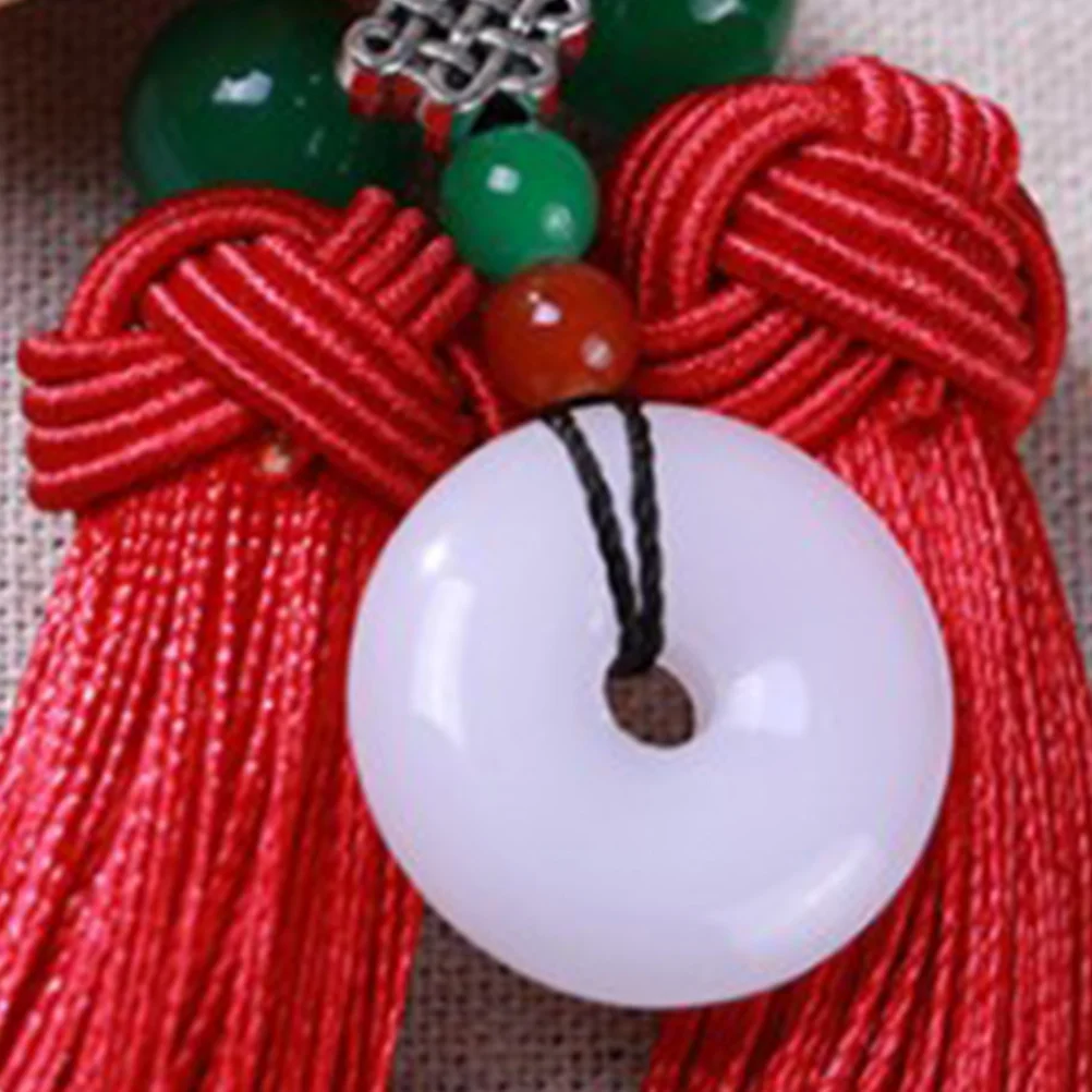

Car Pendant Red Chinese Knot Tassel Hanging Decor for Vehicle Truck Beautiful Mood Gift Pendant for Car