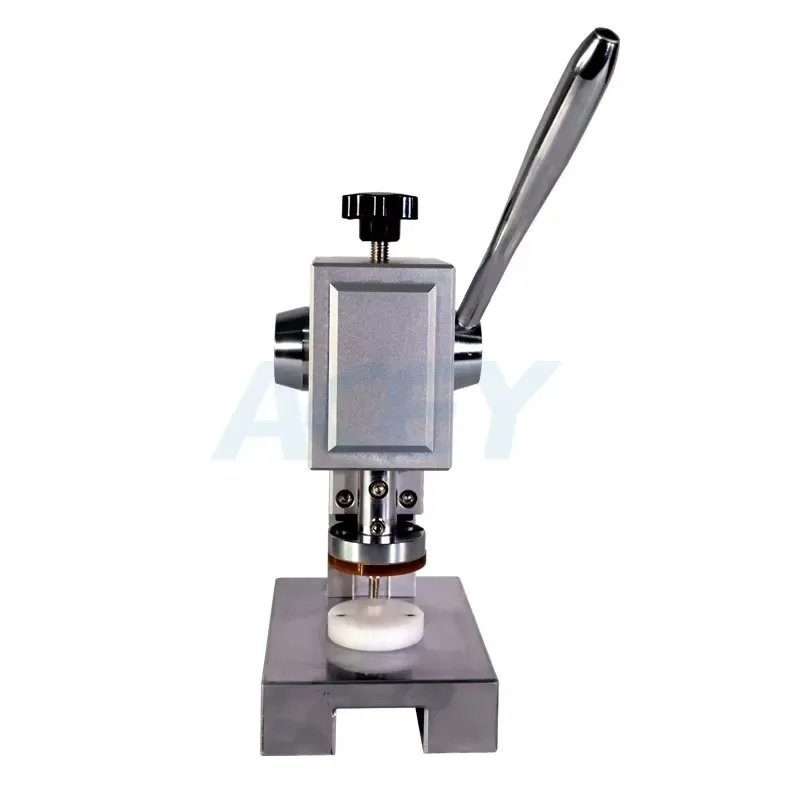 Coin Cell Positive and Negative Electrode Sheet Disc Cutter Button Battery Manual Punching Machine for CR2025 CR2016 CR2032