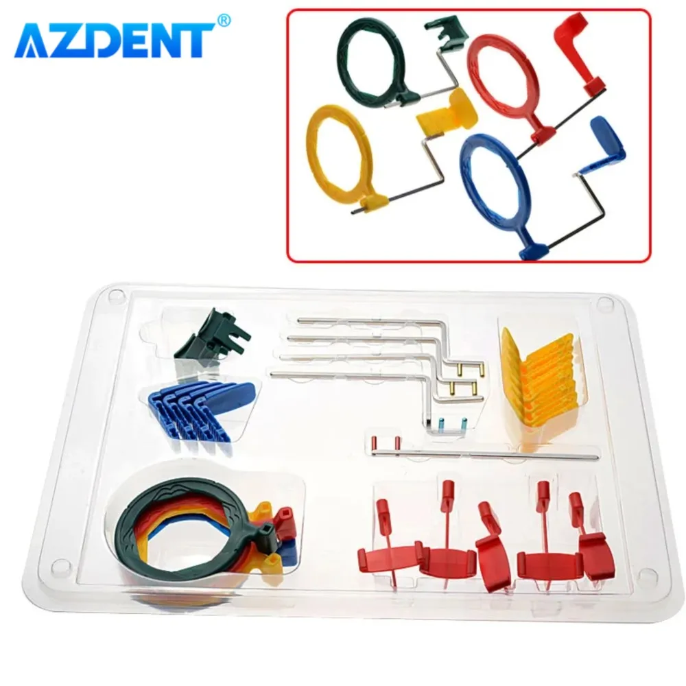 Dental X-Ray Sensor Holder Sensor Positioner AZDENT Intra Oral X-Ray Film Positioning System Complete Colorful