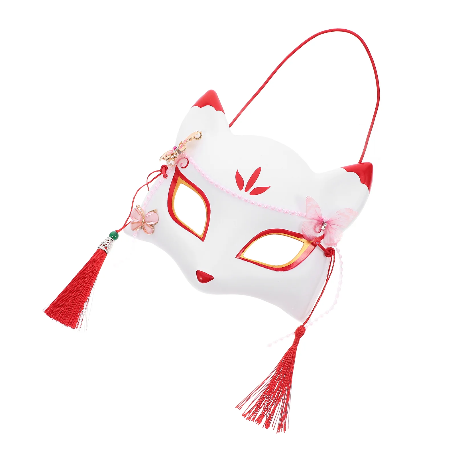 

Animated Halloween Decorations outside Fox Mask Face Masks Party Use Facial White Plastic