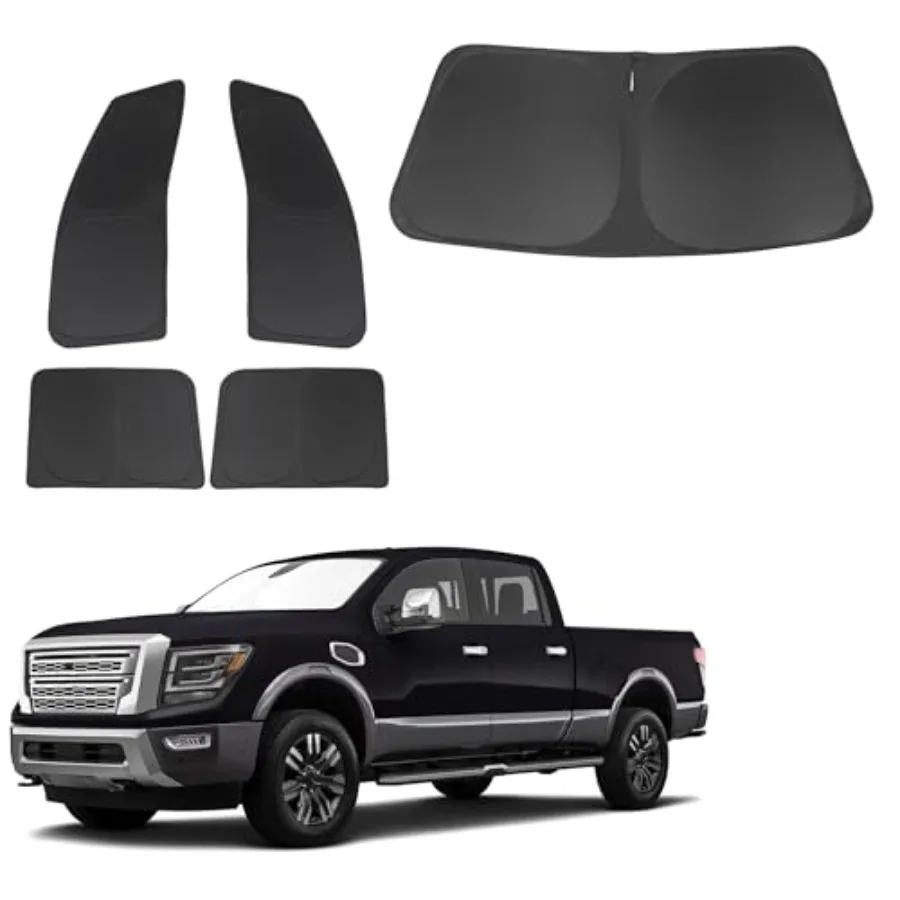 

Window Shades for Nissan Titan 2020-2024 Accessories Full Windows Windshield Sun Shade Sun UV Rays Privacy Protection fo