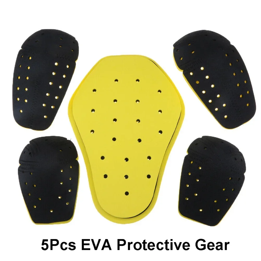 

5Pcs Deluxe EVA Motorcycle Shoulder Elbow Back Protection Pad Racing Safety Bike Riding Anti-shock Avoid-injury Multi-scenario