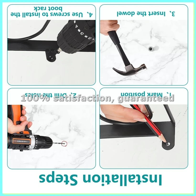 

Настенный держатель для обуви - Компактный органайзер для хранения высоких сапог и ковбойской обуви - AD23