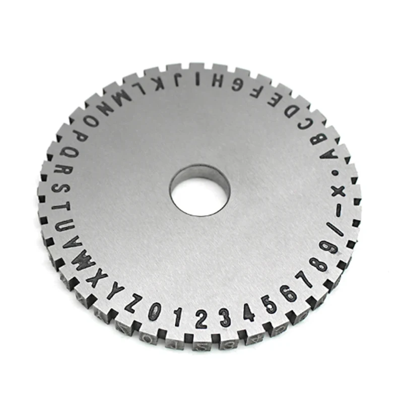 Manual marking steel stamp wheel accessories coding pitted lines character height 3/4/5/6MM