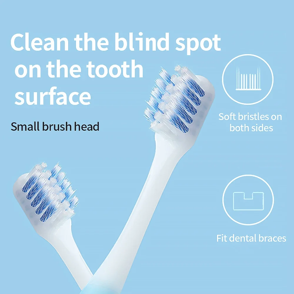 

Clean Braces Adult Orthodontic Toothbrushes Interdental Brush Brace Clean Tool Ultra-soft Microfiber Tooth Brush Home Set 3PCS