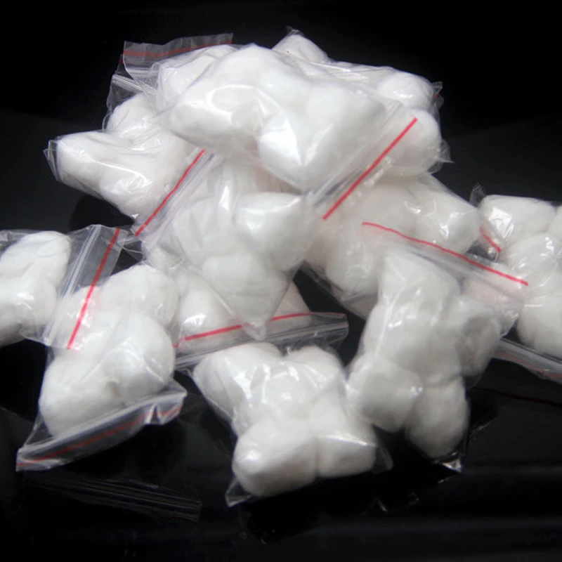 50pcs Oil Absorbent Cotton Ball For Zippo Zorro Petrol Lighter Universal Inner Liner Oil Storage Cotton Consumables Accessories