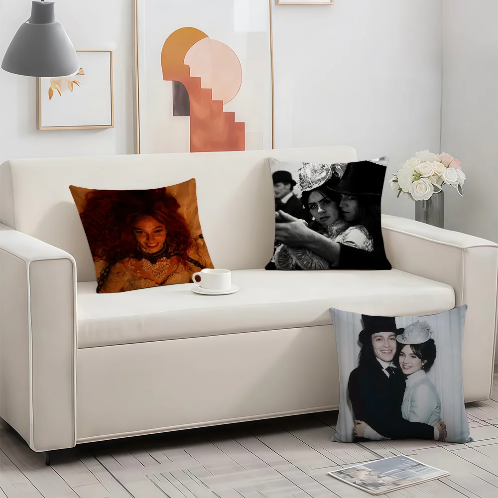 D-Dracula A Love Tale 2025 cushion cover Double Sided Printed Polyester Pillowcase Pattern Decorative Zipper Cushion Cover