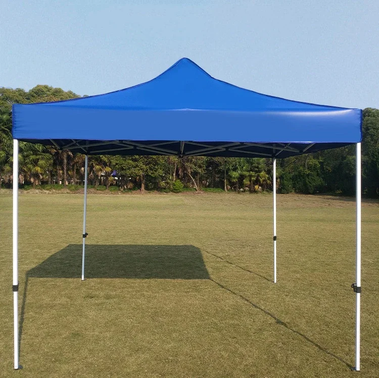 10X10FT Easy Fold Pop Up Canopy Tent Waterproof Gazebo Outdoor Sun Shade Trade Show Tents for Garden