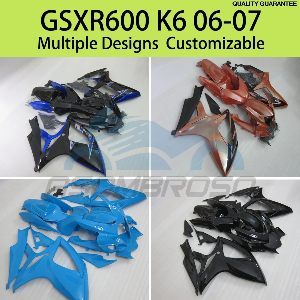 New Fairing Kit for SUZUKI GSXR 600 750 K6 06 07 Motorcycle Bodywork Injection Cowling Fairings GSXR600 GSXR750 2006 2007