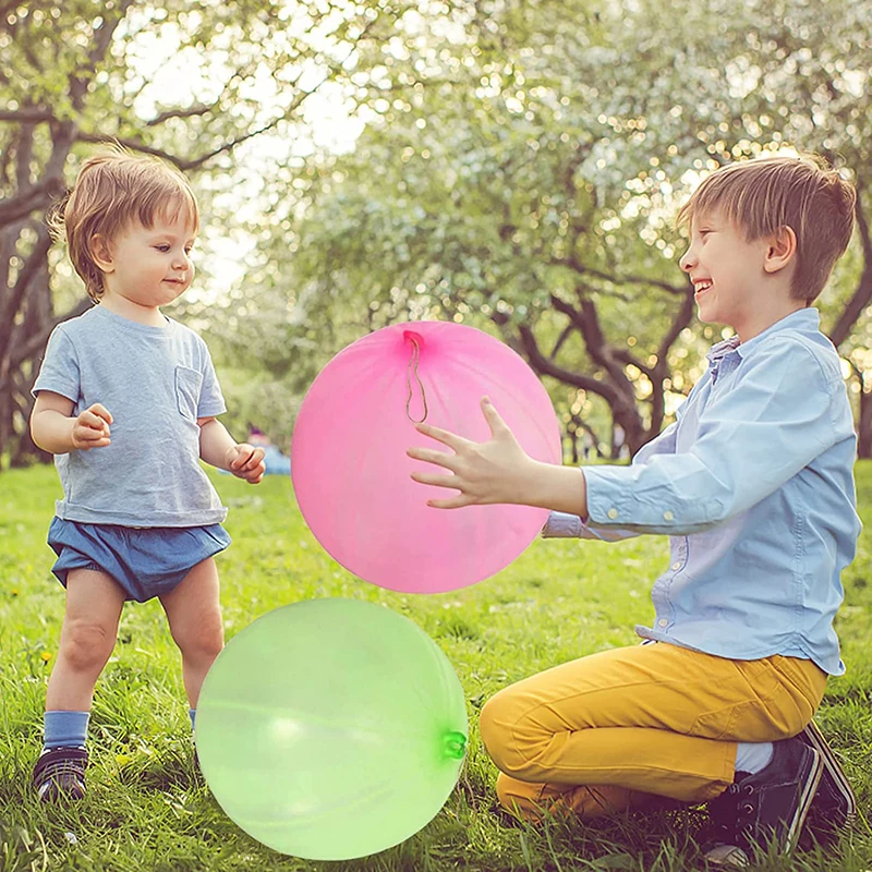 2/10 Stuks Grote Ponsballonnen Feest Gunsten Kinderen Grote Ponsen Bal Latex Bounce Ballon Met Rubberen Band Outdoor Speelgoed Verjaardagscadeau