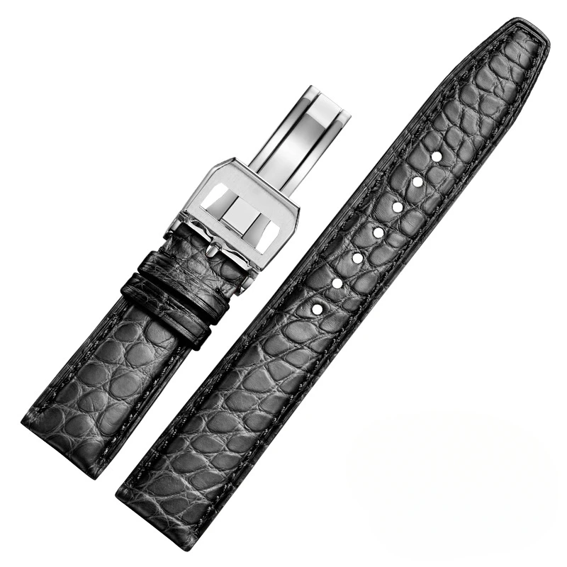 Applicable for Portuguese seven-day chain Portuguese Pertofino crocodile  watch strap, strap   men