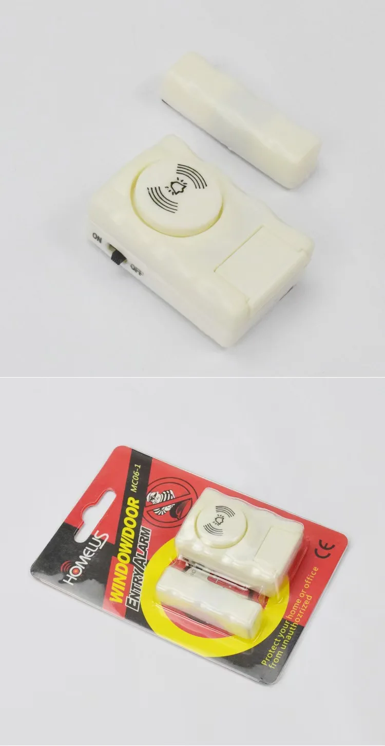 Independant Door and Window Contact for Home Security, Entry Door Alarm Sensor