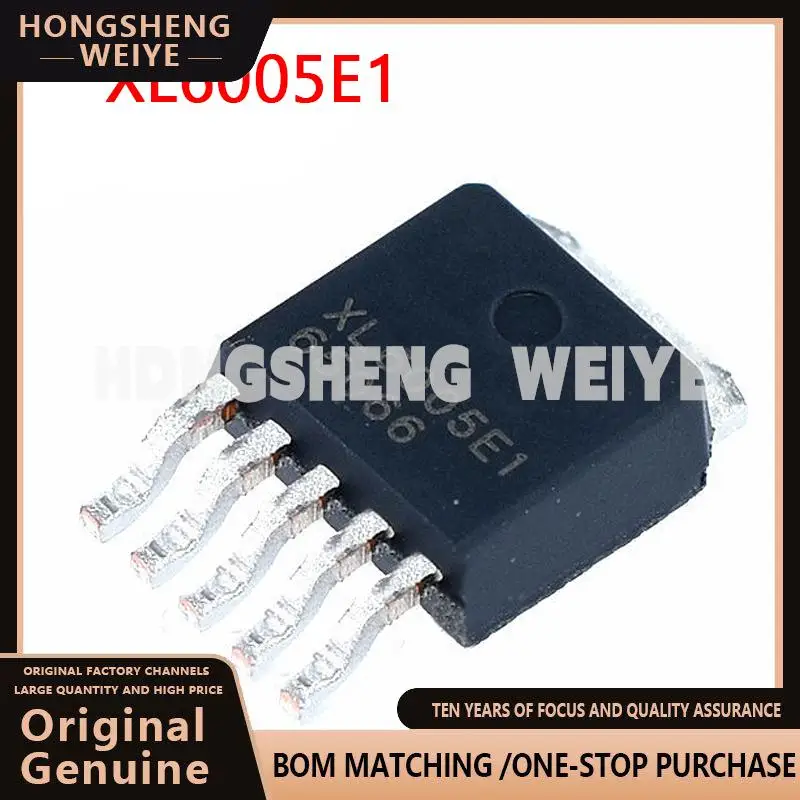 100%new 4pcs/lot XL6005E1 SMD TO-252-5 boost constant current IC chip XL6005 new original