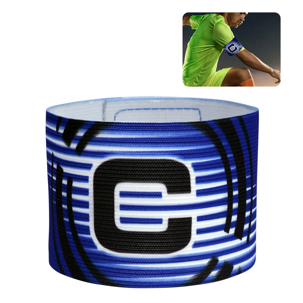 Футбольная капитанская повязка, регулируемая капитанская повязка на руку, дышащая, сильная адгезия для тренировок футбольной команды