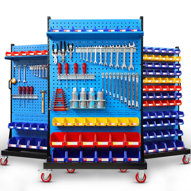 Customized Product Tool Hanging Board Shop Pegboard Panel Rack Power Tool Display Stand