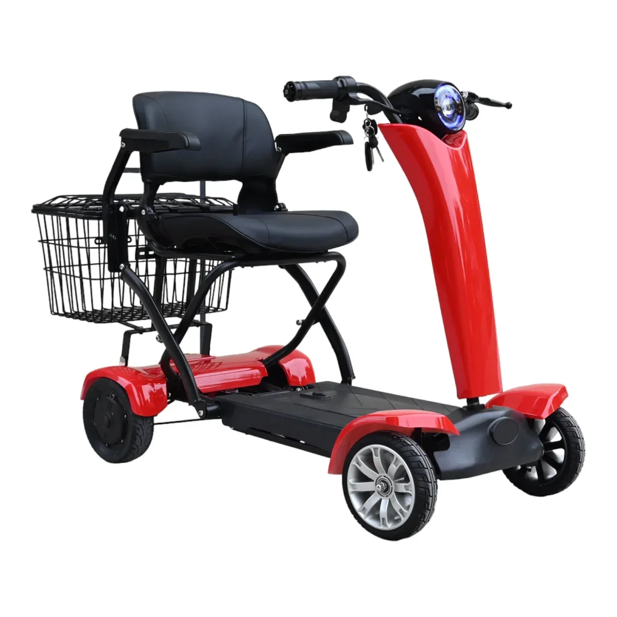 

Removable Battery Cheap Handicapped Four Wheel Light Weight Foldable Disability Mobility Scooters Electric 4 Wheel Disabled